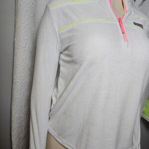 Vineyard Vines Gray and Yellow Long Sleeve Polo Sweatshirt